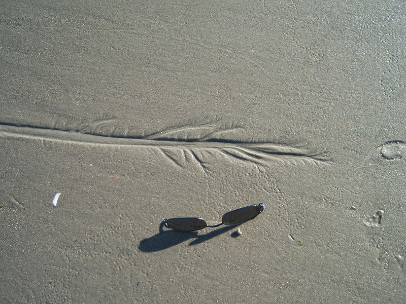 Sunglasses sand erosion