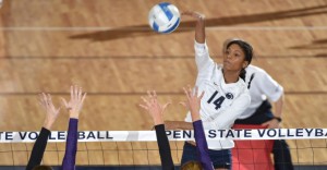 Aiyana Whitney's 18 kills against the Boilermakers were a career high