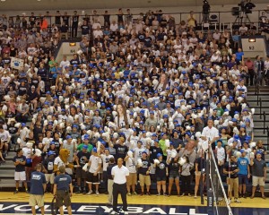 Great crowd, great student section, Rec Hall