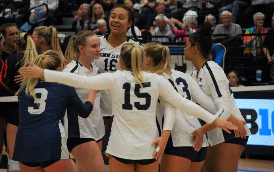 Penn State Women's Volleyball Sweeps Maryland