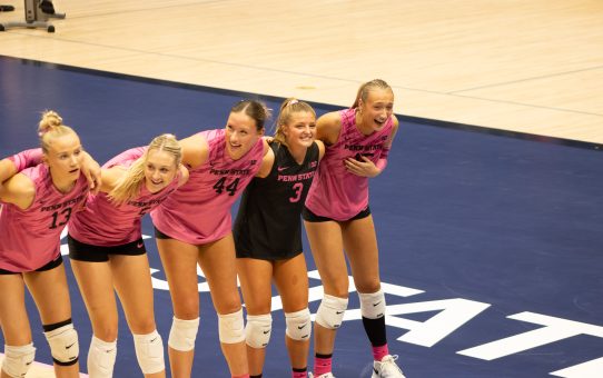 Penn State Sweeps Rutgers in the Annual Dig Pink Match (25-23, 25-19, 25-13)