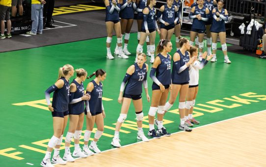 Penn State Squeaks by Oregon in Four Sets (25-22, 23-25, 25-23, 27-25)