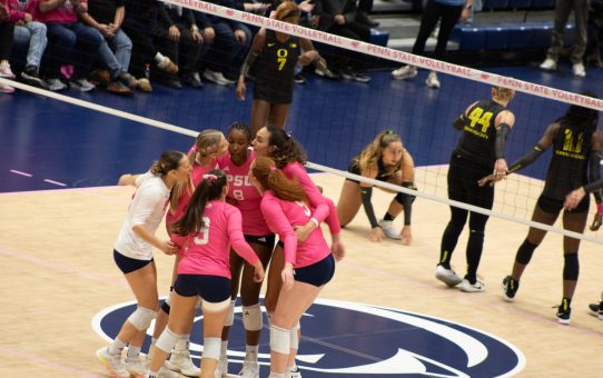 #16 Penn State takes their 3rd ranked win over #10 Oregon 3-1 (25-17, 23-25, 25-19, 25-20)